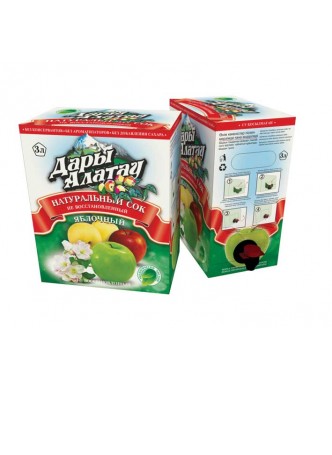Натуральный яблочный сок «Дары Алатау»