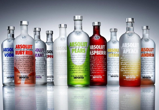 виды водки Абсолют Absolute